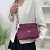 Water Bucket Bag For Women With Leather Suede Material And Chain Detail For Casual Daily Use