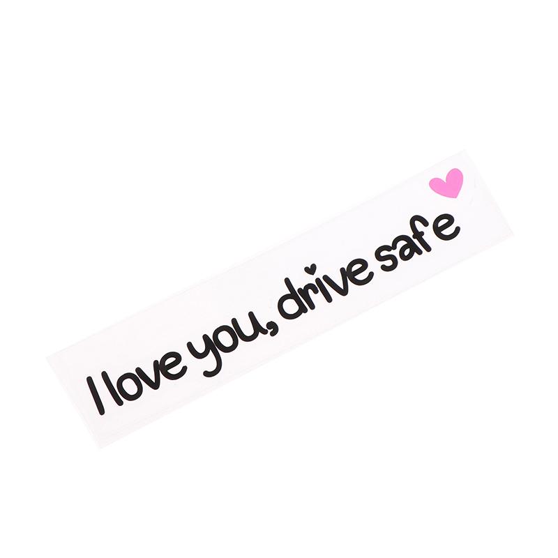I Love You Drive Safe Car Mirror Stickers Affectionate Reminder Heartfelt Safety Reminder For Women Drivers Car Interior Sticker