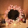 1PC 72/96LEDS Pink Cherry Blossom Vine Lights, Branch Lights, 8 Flashing Modes, USB Powered,used for Bedrooms Indoor Home Party