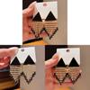 Modern Resin Triangle Dangle Earrings With Zirconia For Fashionable Women Office Wear