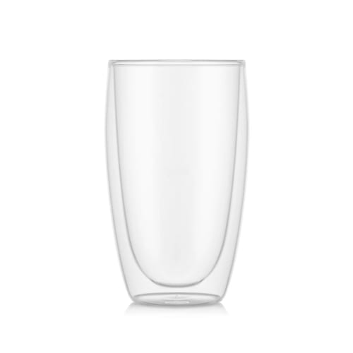 BODUM PAVINA Double-Walled Glasses, 450ml, Set of 2, Insulates Hot or Cold Drinks, Double-Walled, Heat-Resistant, Microwave, Oven, Dishwasher, and Fre
