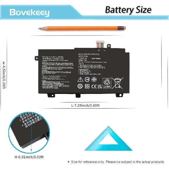 B31N1726 Battery 48WH 11.4V for ASUS TUF Gaming FX504GD FX504GE FX504GM FX505 FX505DT FX505DV FX504 FX504G FX505DU FX505DY FX505GT FX505GE, FX80