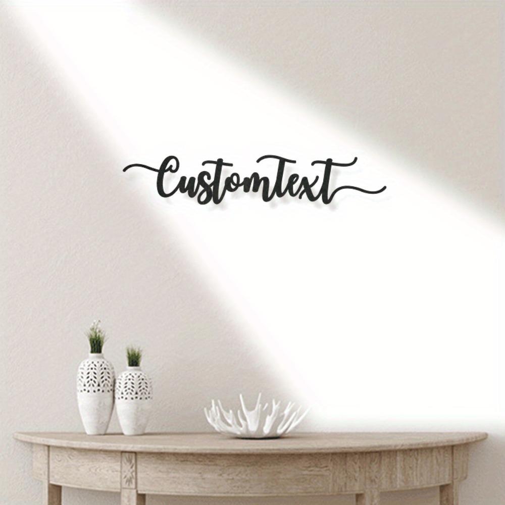 Customizable Metal Plaque, Power-Free Modern Sign for Front Door, Outdoor Wall & Garden Decor, Housewarming Gift