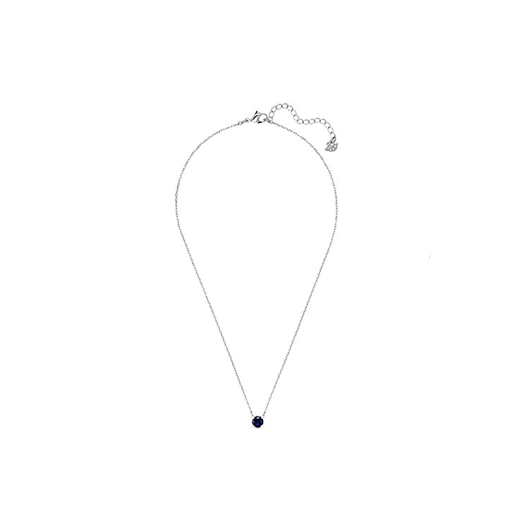 Swarovski Attract Single Stone Necklace And Earring Set Women Jewelry Blue 5536554