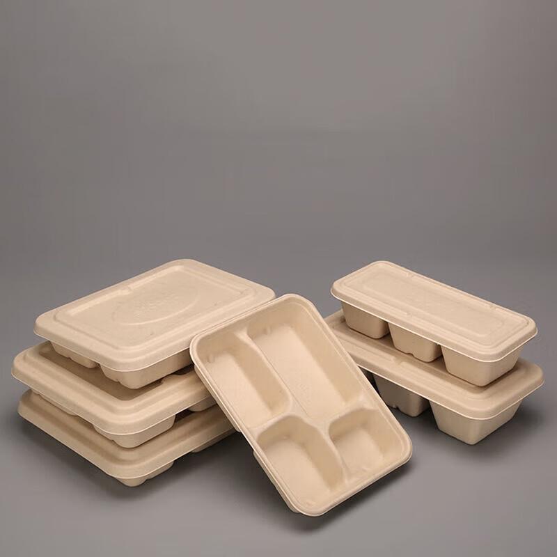 ONYLM Degradable Pulp Takeout Meal Boxes