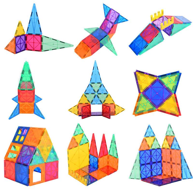 Colorful Magnetic Building Blocks Educational Toy Set 48pcs Gift Box Packaging