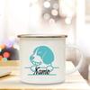 Personalized Enamel Mug Custom Name Dog Lovers Gift for Dog Mom  Drink Tea Milk Mugs Dog Parents Tea Cup Festive Best Gifts