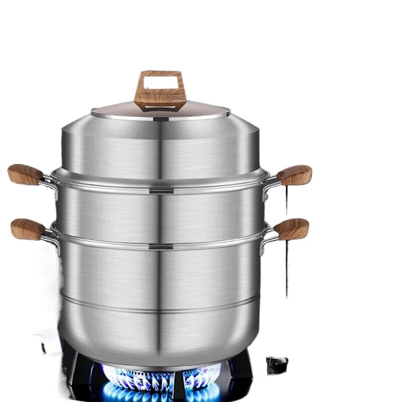 Shangheng 3-Layer 30cm Stainless Steel Steamer Pot
