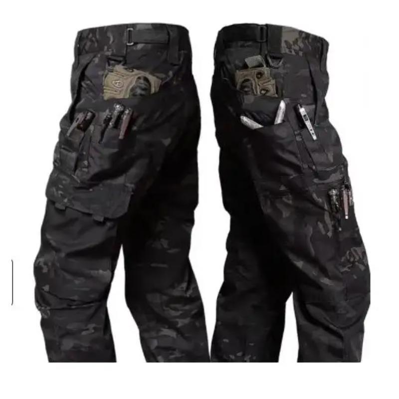 

Wear Resistant Work Pant Man Multi-pocket Straight Cargo Trousers Outdoor Jogging Tactical Pants Spring Autumn Casual Trousers L