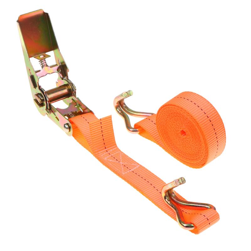 2 Pack Heavy Duty Ratchet Tie Down Straps Non-Slip Hooks Durable Webbing for Truck Motorcycle Cargo Fastening
