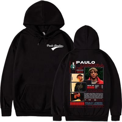 Rapper Paulo Londra Album 2025 Graphic Hoody Men Fashion Oversized Clothing Sweatshirt Hip Hop Gothic Pullover Hoodie Streetwear