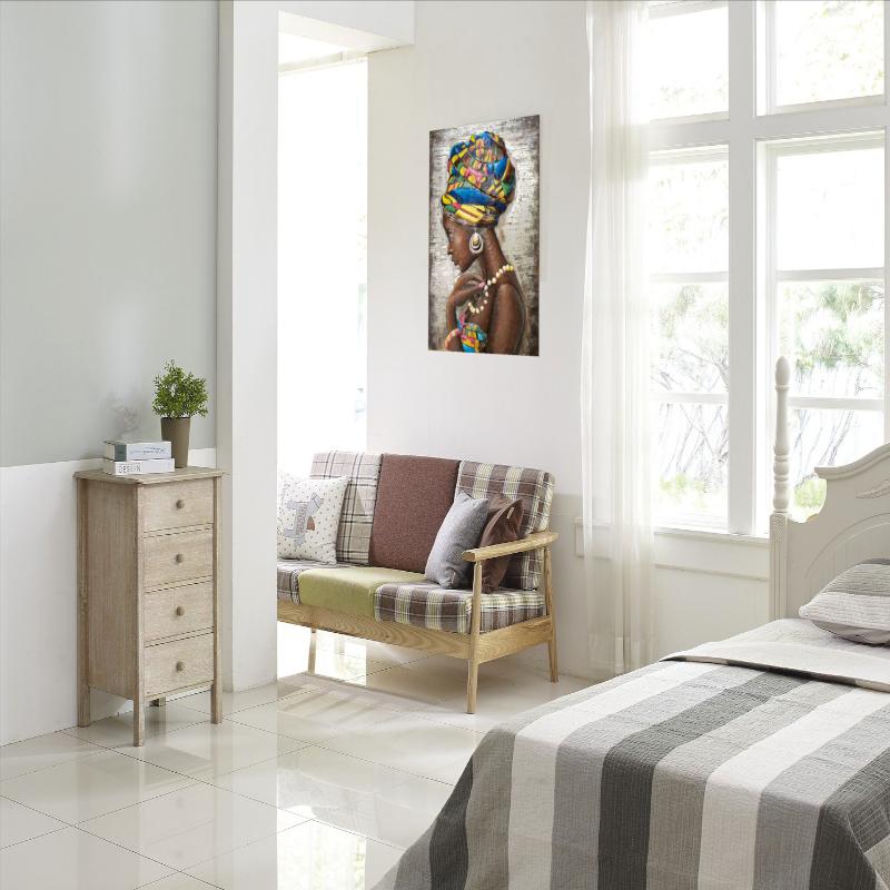 3D metal picture LOFT LADY AFRICA 70x120