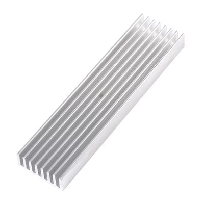 DIY Cooler Aluminum Heatsink Heat Sink Chip 100*25*10mm for IC LED Power Transistor