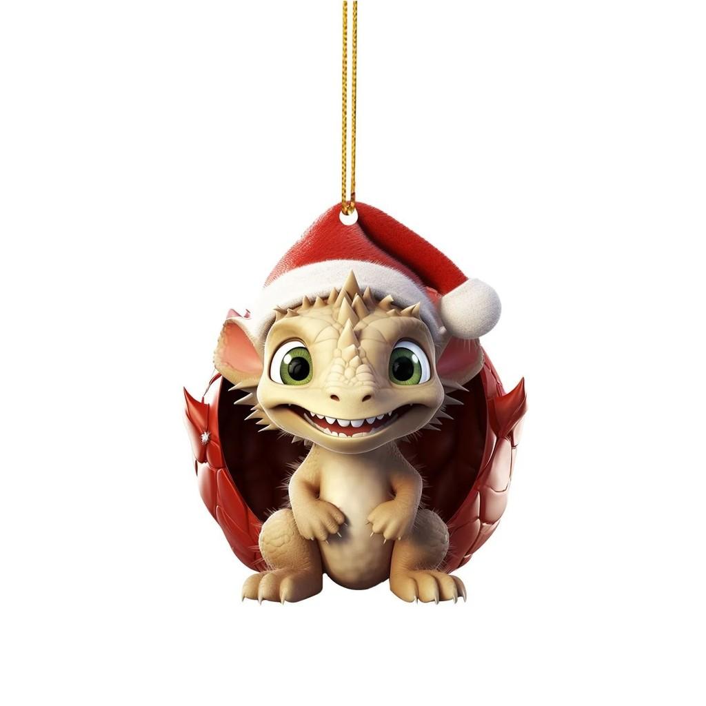 

Очаровательный акриловый декор для салона автомобиля, подвесное украшение в виде рождественской елки для праздников 4