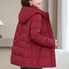 Grandes Tailles XL-6XL Vestes en Duvet pour Femmes d'Âge Moyen Parkas d'Hiver Élégantes Amples Épaisses Chaudes Manteaux en Duvet Vêtements d'Extérieur pour Femmes
