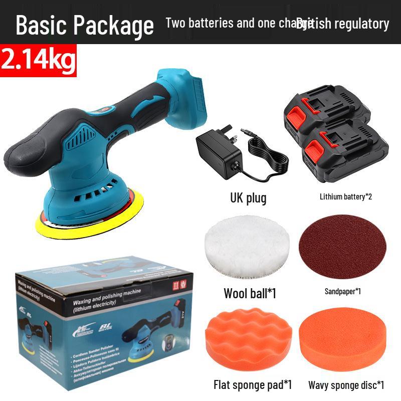 21V Cordless Car Polisher: Adjustable Speed, Handheld Waxer & Grinder with Lithium Battery