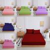 Mattress Solid Color Protector Pillowcase Bedspread Set Home Textile Accessories