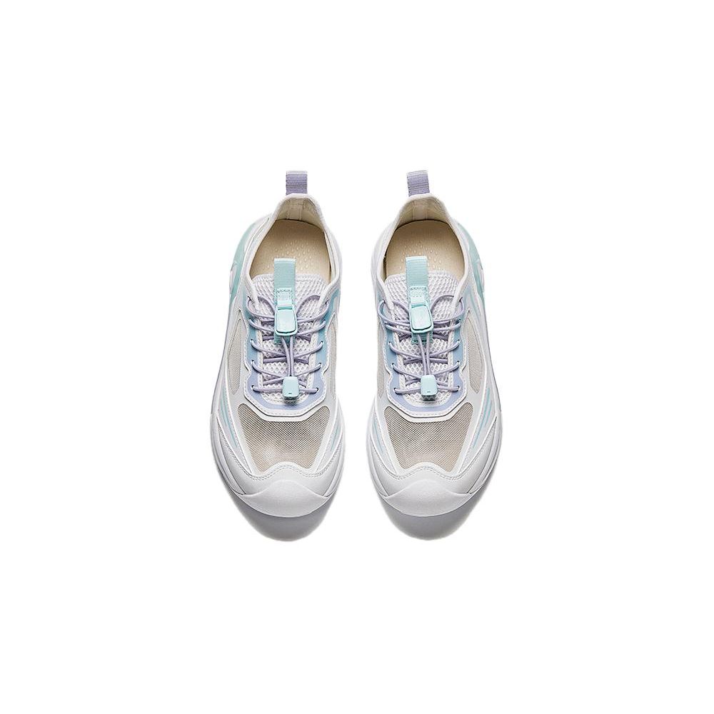 Anta Comfortable Versatile Shock Absorbing Durable Low Top Casual Shoes Kids sneaker White Purple Blue A322426909-2