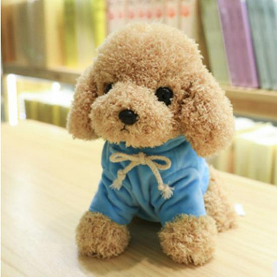 Curly Teddy Dog Plush Doll - Children's Birthday Gift Ragdoll Toy