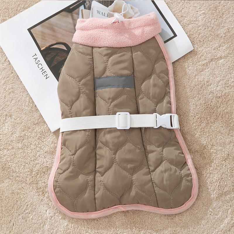 Casual Cat Clothes Autumn and Winter Warm Cotton Vest Vest Vest Medium and Small Dog Dog Teddy Pet Cat Clothing