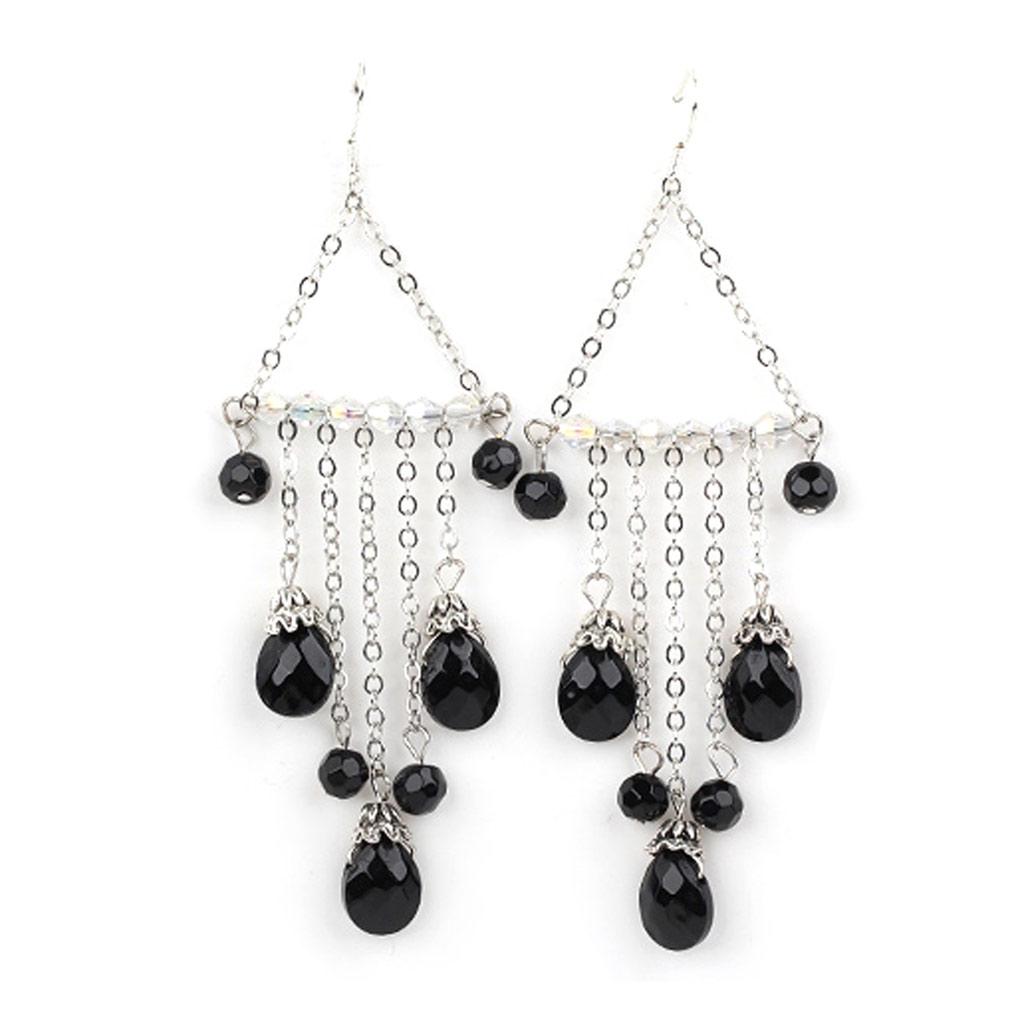

Les Trésors De Lily [J6182] - Boucles créateur Mineralia noir blanc