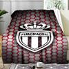 1PC Monaco Football club Printed Soft Flannel Blanket Throw for Adult Bedroom Living Room Sofa Camping Travel Fan gifts Christmas Gifts