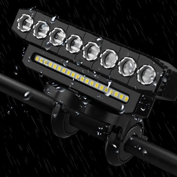 

Bike Light Headlight Lightweight Front Flashlight Set with Horn for Night Riding Off Road A