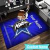 Custom Name Rug MAVERICKS BASKETBALL TEAM Area Rug Suitable for Indoor And Outdoor,Carpets for Homes, Offices,Living Rooms,Home Decor,Christmas Gift