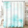 Modern Geometric Shower Curtain With Gold Squares Design Waterproof Fabric Bathroom Decor For Home Use In Multiple Sizes Customi