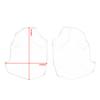 For BMW R1250 GS Adventure 2018-2023 2022 R1250GS ADV Radiator Frame Cover Motorcycle Front Radiator Guard Side Panel Fairing