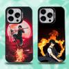 Benimaru Shinmon F-Fire Force Handyhülle Für iPhone 16,15,14,13,12,11,Pro,Max,Plus,Mini,XS,SE Anti-Fall Schwarzer Matt-Hart-Stoßfänger