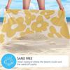 Yellow Blossoms Oversized Microfiber Beach Towel Sand Proof Quick Dry, Absorbent for Swimming Pool Travel Camping