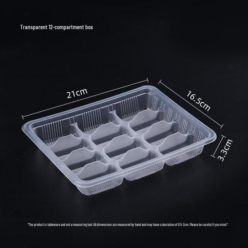 Disposable Transparent Multi-compartment Plastic Food Containers