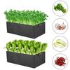 1/2/3 PCS Planting Grow Bag Rectangle Plant Bed Elevated Vegetable Box Fabric Garden Bed Breathable Planting Container Grow Bag Planter Pot