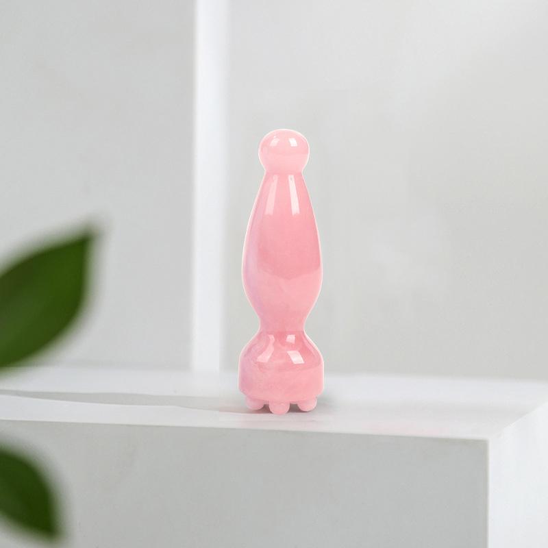 Glatte Gesichtsmassagewerkzeuge Harz Gua Sha Gesichtshautpflege Massagestäbe Lotus-Samenkapselform Massagegerät Gesichtsphysiotherapie-Werkzeug