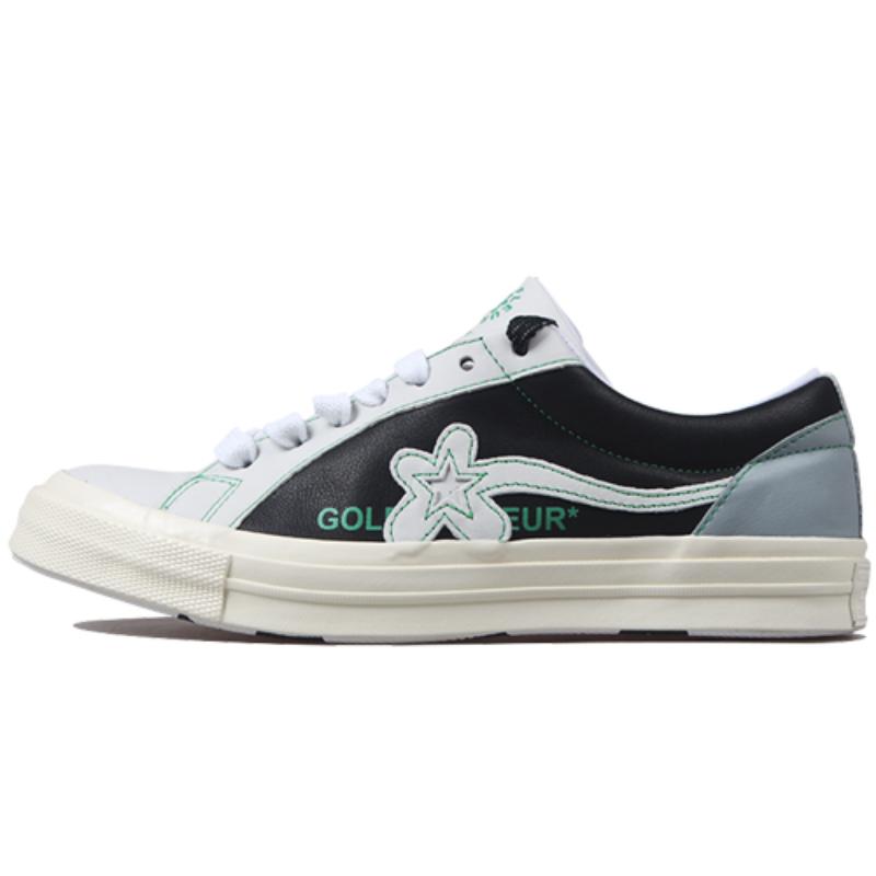 

Golf Le Fleur x Converse One Star Низкие парусиновые кеды с маленьким цветком Унисекс Черный Серый 37.5