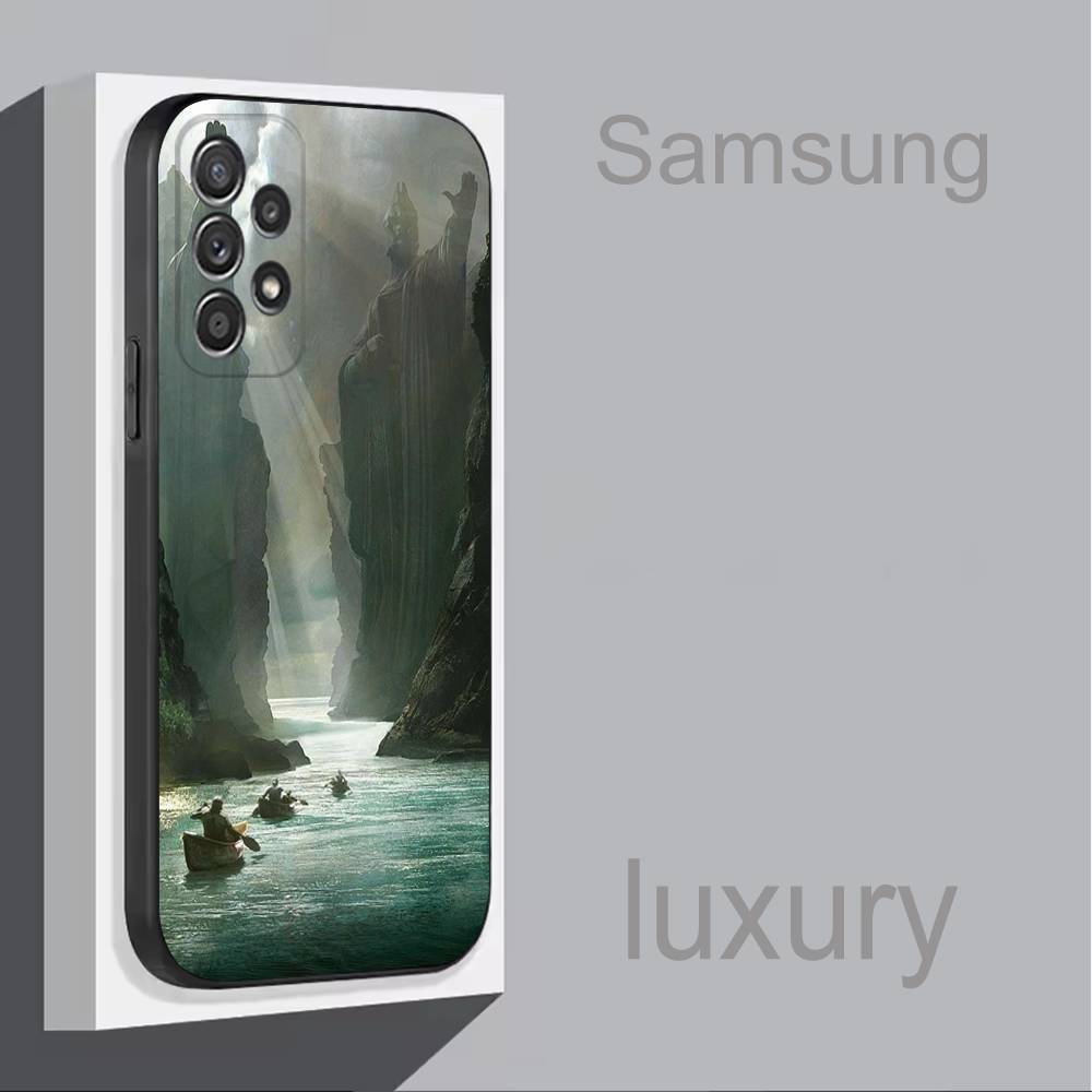 

L-Lord of the R-Rings Cool Phone Case For Samsung S 25,24,23,22,30,21,10,9,Ultra,Plus,Lite,FE,4,5G Black Soft Case SamsungS24