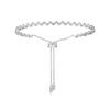 Monaco Bracelet UP AND DOWN Series, Adjustable Z-shaped Design, Light Luxury and Sparkling Zircon, Elegant, Exquisite, Fashionable AB3363OX