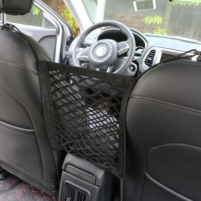 Rete Portaoggetti da Auto tra i Sedili Divisorio per Auto Barriera per Animali Domestici Rete Elastica Estensibile Organizer a Tasca Accessori Interni
