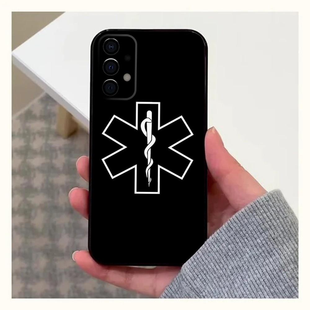 

Чехол для телефона EMT EMS Скорая помощь для Samsung Galaxy A13, A21s, A22, A31, A32, A52, A53, A71, A80, A91, Мягкий черный чехол Samsung a50 30s 50s