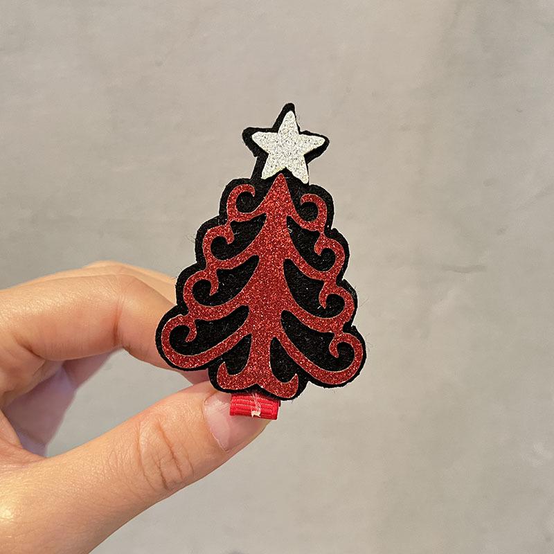 2023 Christmas Tree Hair Clips for Girls - Festive Bangs & Side Hair Accessories for Children