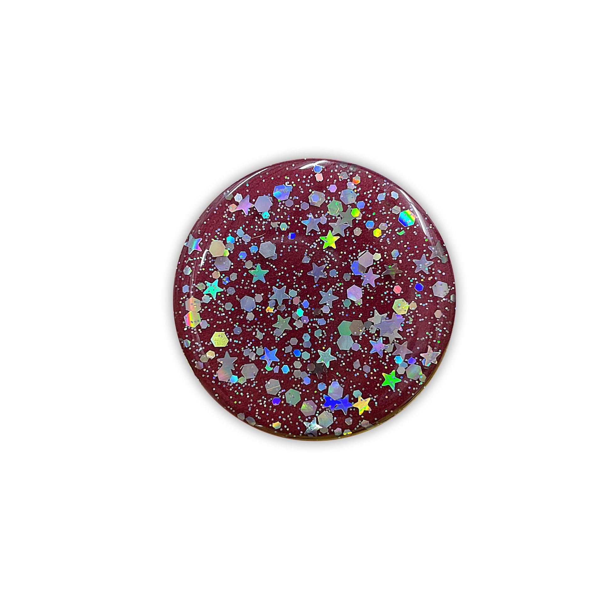 

Выдвижная настольная подставка Starry Sky для телефонов и планшетов - Включает наклейки Flashback темно-красного