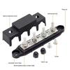 2pcs 12V-48V DC Busbar Distribution Block 250A BusBar With  M8 Terminal Bolts Heavy Duty Power Distribution Terminal Block