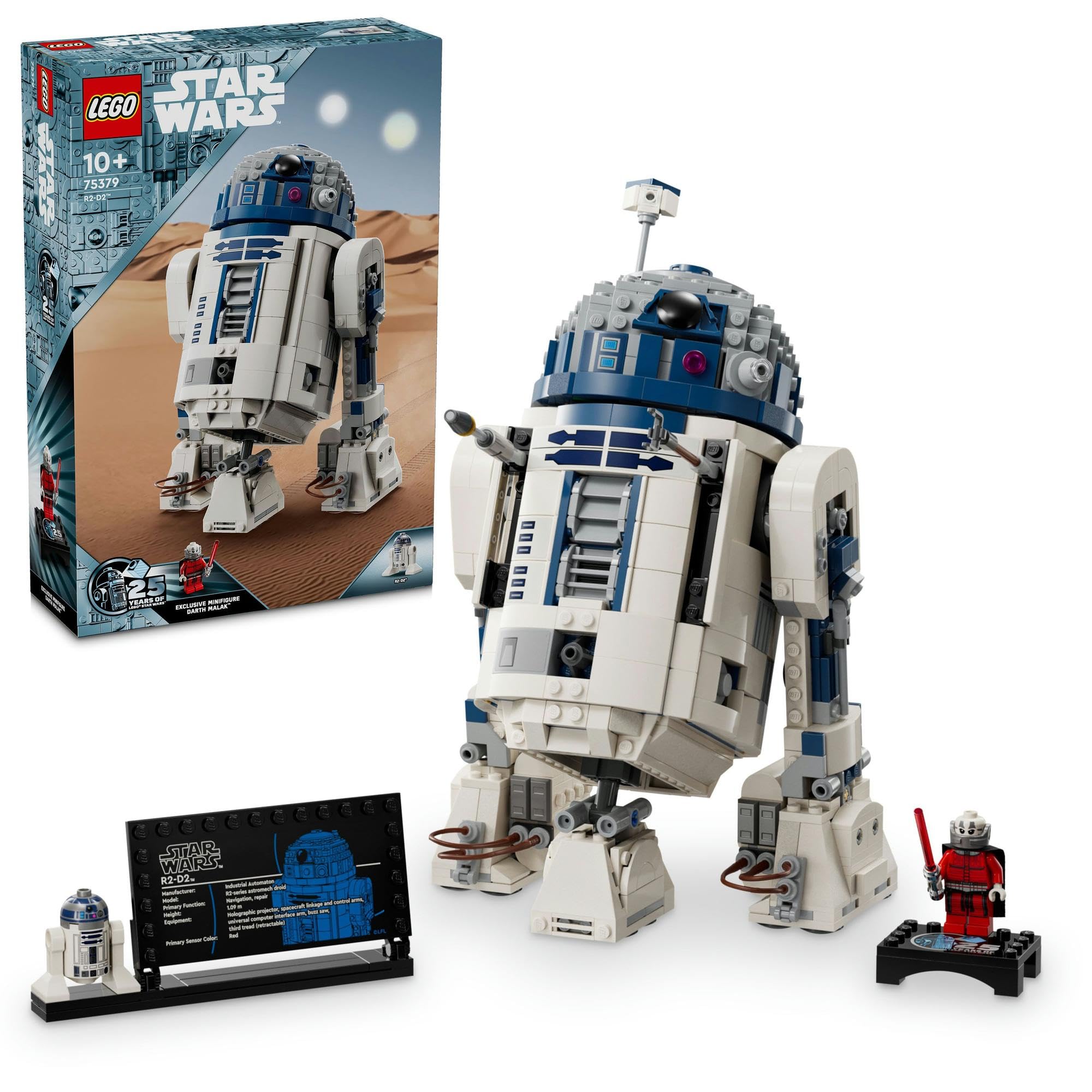 

LEGO Star Wars R2-D2 Toy, Birthday Gift, Building Blocks, for Boys and Girls, Ages 10, 11, and 12, Elementary School Students, Space, 75379