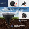 4/8/16PCS Solar Lights Outdoor 8 LED Solar Underground Lamp Spotlight Warm White Solar Buried Light for Yard Garden Lawn Pathway
