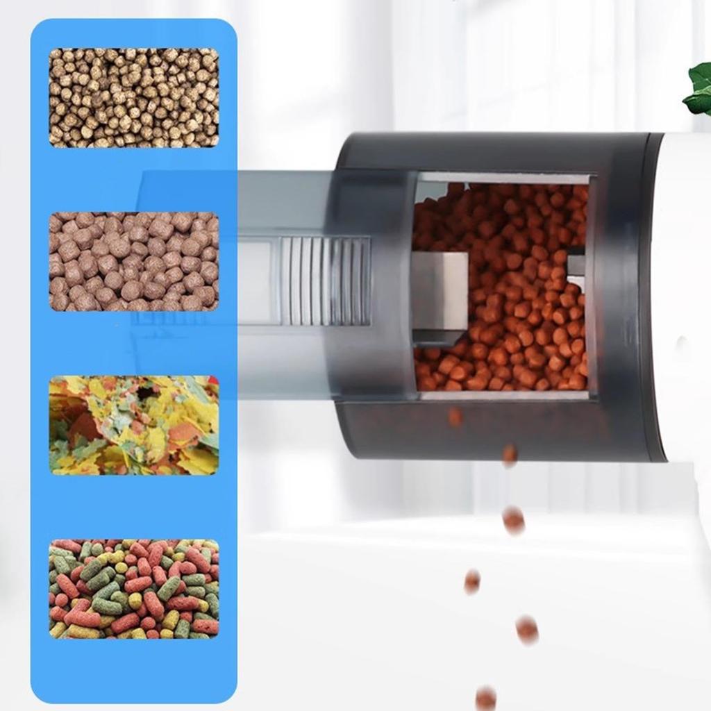 Aquarium Automatischer Intelligenter Timer Automatischer Futterautomat Aquarium Goldfisch Futterautomat Große Kapazität Fischfutterautomat