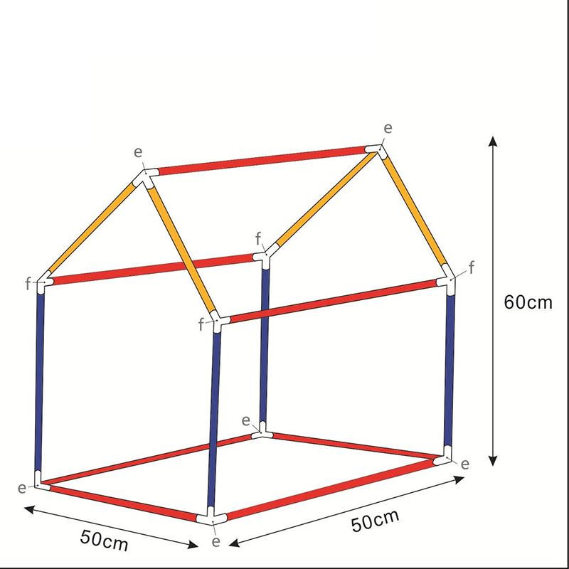Korean Style House Shaped Pet Bed, Detachable Washable Closed Dog Cat Tent House for Small Medium Pets