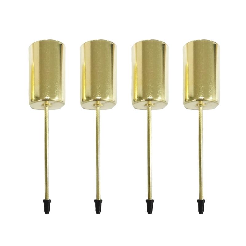 

Advent Wreath Candle Holders Stakes with Spikes Set of 4 Multipurpose Decorative Pillar Candlestick for Home Decoration золотой