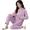Mianjiyin 100% Pure Cotton Women's Pajamas, Spring And Autumn Season, Lapel Cardigan, 2026 New Style, Comfortable Long-Sleeve Home Wear Set for Wome