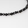 Bien Vetu 6Mm Onyx X Pave Setting Ping Pong Necklace